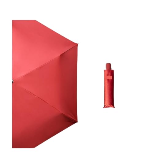 RENEESME Umbrellas for Rain Light Umbrella, Flat Travel Umbrella, Sunny Umbrella, Portable Sun Umbrella Strong Umbrella for Wind and Rain(C)