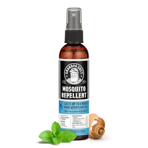 Grandpa Gus's Natural Mosquito DEET-Free Repellent Spray, 4 oz