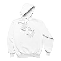 Official Hard Rock Vinyl Logo Design Hoodie with Kangaroo Pockets Neckline: Drawstring Hoodie Cotton Blend & Has Brushed Fleece Lining Care Instructions: Machine Wash, Do Not Iron Decoration