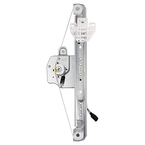 Image of TRQ Rear Passenger Side Power Window Motor and Regulator Assembly Power Compatible with 2004-2008 Chrysler Pacifica