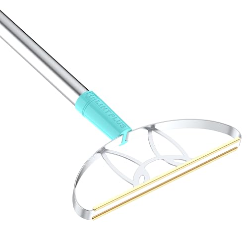 Image of 63''Ultra Long Heavy Duty Carpet Rake - Efficient Pet Hair Remover for Carpets, Rugs & Furniture, Deep Cleaning Carpet Scraper, Durable Home Use Tool by LINTPLUS