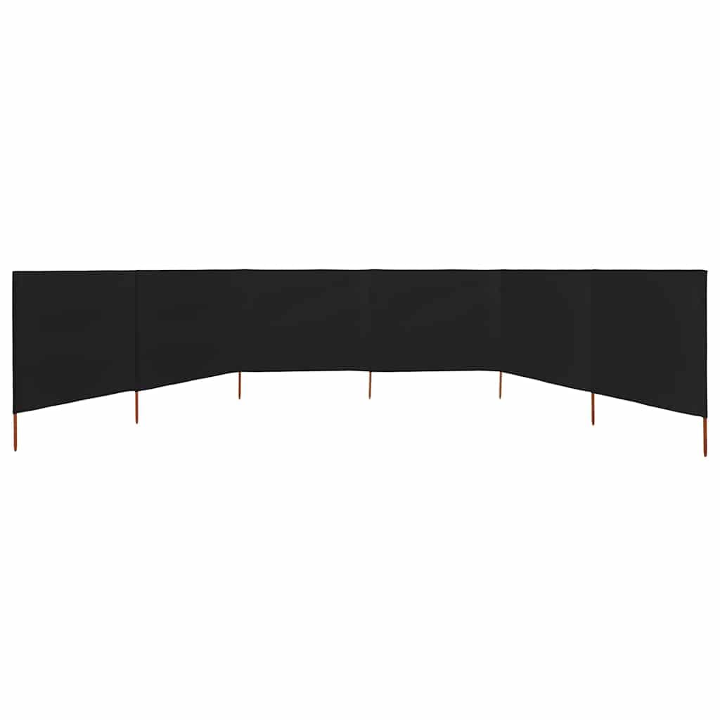 3-teiliger Windschutz 400x120cm Weiß – Faltbarer Sichtschutz aus Vliesstoff mit 4 Holzpfählen – Windschutzwand für Camping, Garten und Strand
