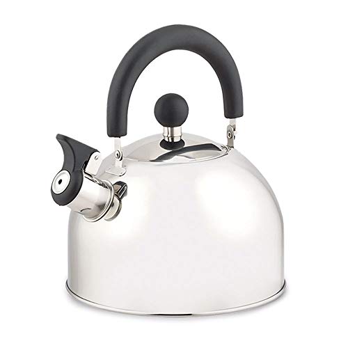 Flötenkessel, Retro-Wasserkessel in edlem Edelstahldesign für alle...