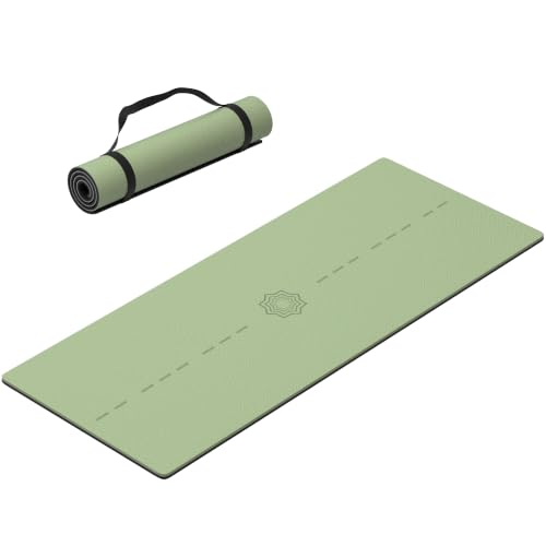 WUWAN TPE ���K�}�b�g 72�C���` x 61cm�A8mm ����~�߃G�N�T�T�C�Y�}�b�g �L�����[�X�g���b�v�t�� | HIIT�A�s���e�B�X�A�X�g���b�`�A�z�[�����[�N�A�E�g�A�t���A�t�B�b�g�l�X�g���[�j���O���̃o�����X�̎�ꂽ���K���ƈ��萫����������0.8