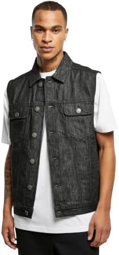 Urban Classics Men's Tb514 - Denim Vest Urban Classics Mens Vest Denim Vest (Pack of 1)