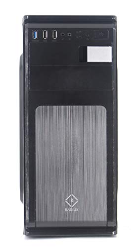 Radiux X1 Mid Tower Cabinet with Smps ATX Case USB3.0