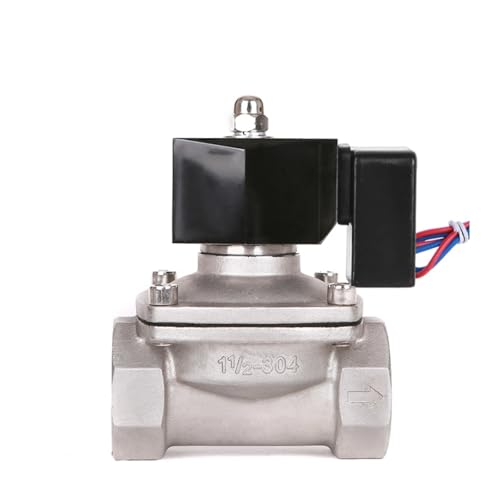 Válvula solenoide de acero inoxidable normalmente cerrada de 3/4 pulgadas DC12V 7