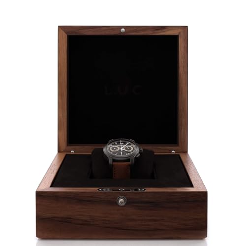 Pre-Loved L.U.C Chrono One Flyback Automatic Watch Titanium and Leather 42, Silver2