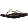 Reef Dames Star Cushion Sassy Teenslippers, zwart
