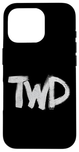Coque iPhone 16 Pro TWD Logo Peinture : étui de protection artistique antichoc unique