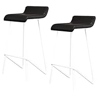 Amazon｜バースツール2脚セット PUレザー バーハイトスツールチェア