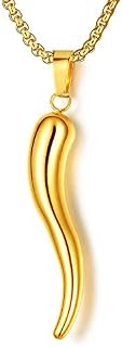 Axmerdal Men Women Pendant Italian Horn Charm Chili Pepper Pendant Good Luck Pendant