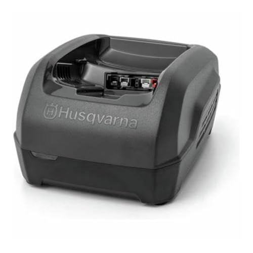 Husqvarna QC250 250W Lithium Ion Battery Charger for Husqvarna BLi20, BLi22, and BLi30 Batteries, Active Cooling for Faster Charge, Black