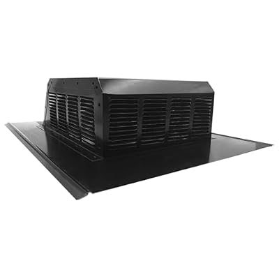 Heavy Duty Slant Back Roof Vent (50 Sq. in. NFA) (Black)