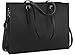 Aucuu Sac Cabas Femmes Sac à Main en PU Cuir Grand Capacité Sac Ordinateur 15.6 Pouces, Imperméable Sac Bandoulière Sac de Cours Portable Sac Epaule Bandoulière pour Affaires Voyage Travail Noir
