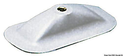 Support dame nage OSCULATI 200x100 mm gris RAL 7035 pour fixation de rame