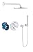 Produktbild GROHE Grohtherm 3000 Cosmopolitan | Duschsystem Unterputz mit Rainshower Cosmopolitan | chrom | 34630000