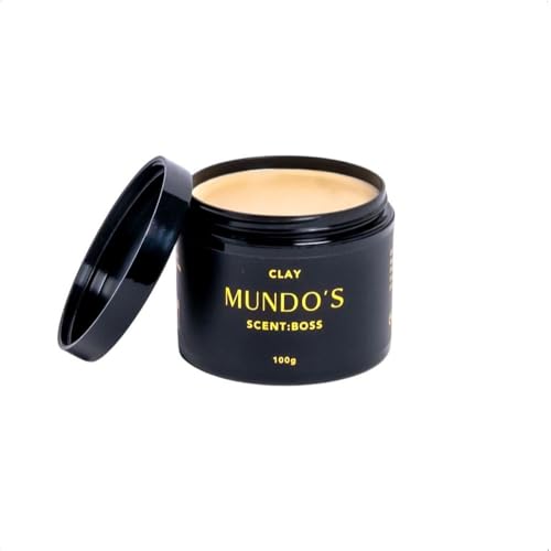 MUNDO'S GROOMING Matte Clay for Hair, 100ml – Strong Hold, Natural Finish, Texturizing Hair Styling Clay for All Hair Types - Rinses out effortlessly