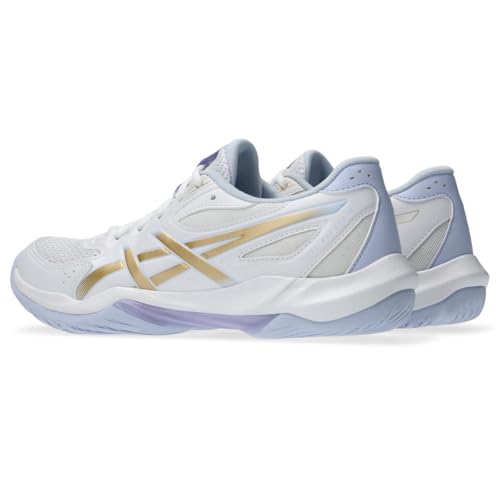 ASICS ASICS Women's Gel-Rocket 12 Volleyball Shoes, 8.5, White/Champagne