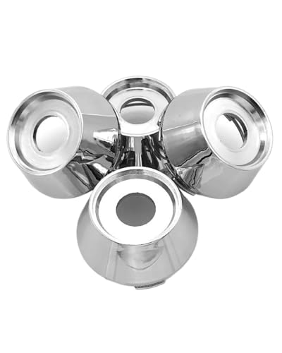 Coche Tapas Centrales Tapacubos Central para Llanta Rueda SSR XR-4 Longchamp Accesorios Diseño para Automóviles 4 Piezas Identificación En Blanco Cromado Llantas Centrales