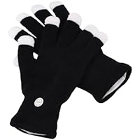Genérico Guantes LED - 7 Ajustables Intermitentes | Guante