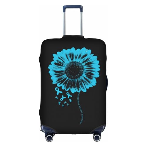 Travel Luggage Cover Prostate Cancer Awareness 1 Fashion Washable Baggage Suitcase Protector Fit For Luggage Large