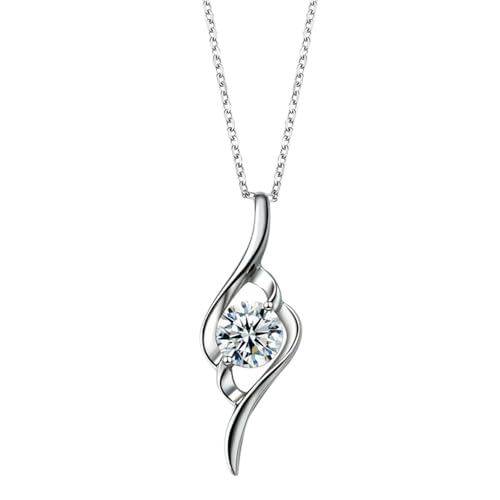 Collier pour femme en argent 925 massif pendentif cœur finition miroir