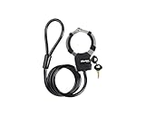 MASTER LOCK Bike Lock Cable with Cuff, Key, 1000 x 80 x 27 mm, for Bike Scooter Quad Stroller