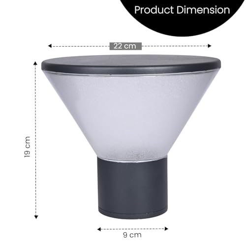 GIGAWATTS Waterproof Gate Light – Modern Outdoor Pillar Lamp for Home, Garden, Patio, or Compound Entrance (GW-G010)