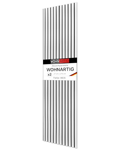 wohnartig® Akustikpaneele 1,485m² - 275cm x 54cm* set - (set...