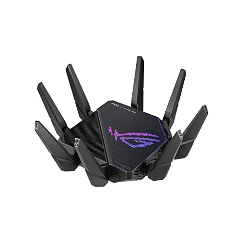 ASUS ROG Rapture GT-AX11000 Pro Tri-Band WiFi 6 Extendable Gaming Router, 10G & 2.5G Ports, ASUS RangeBoost Plus, Triple-Level Game Acceleration (Renewed)