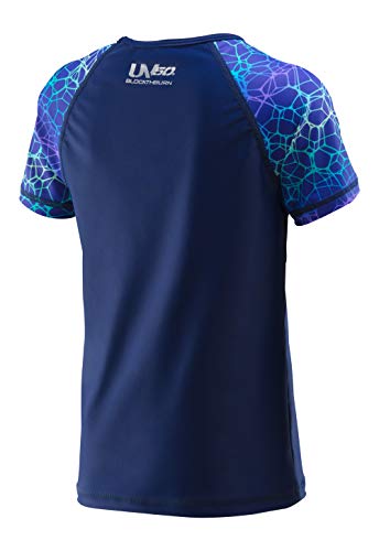 Image of Speedo Girls' Uv Swim Shirt Short Sleeve Printed Rashguard