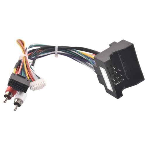 ZVPQU Adaptateur de câble de Faisceau de câbles stéréo for autoradio Android 16 Broches, for Mercedes Benz, for W169, W176, W245, W246, W203, W209, W164,...