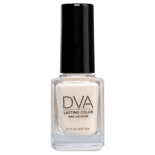 DVA, Lasting Color Nail Lacquer, Smalto per Unghie a Lunga Durata, con Finish Lucido Effetto Laccato, Rapida Asciugatura e Maxi Pennello per una Stesura Uniforme, Vegan, Nude Base, 11 ml