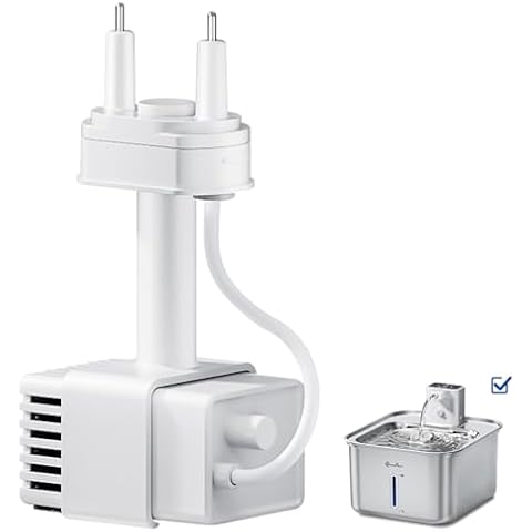 DownyPaws Replacement Water Pump White for Stainless Steel Cat Water Fountain DPWFP6SS Cover
