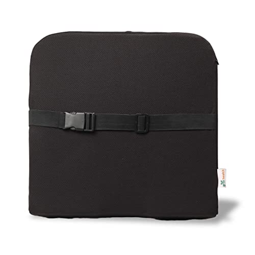 Image of ZAXTY Back Rest Lumbar Support for Chair Back Pillow for Car Best Use for Office Home Travel Cars Seat Provides Low Back Support Improves Posture Provides Comfort |Black|Universal