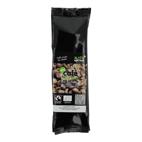 Grüner Arabica Kaffee, Bio & Fairtrade, ganze Bohnen, 150g...