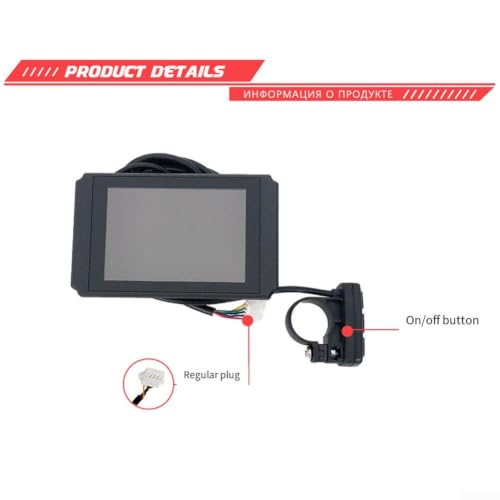 Computadora E-Bike 24V-48V con conector SM y pantalla colorida 7