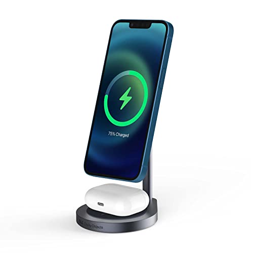 Image of Dailyobjects Surge [2In1] Universal Wireless USB Type C Charger for All Qi Enabled Devices Upto 20W Transmitter Coil with Type-C Pd-Compatible with iPhone Se /13 /12 /11 /X,8 /8+,Galaxy 20 /S20,Pc-Silver