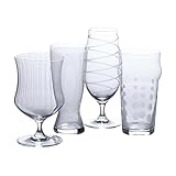 Mikasa Cheers Set of 4 Assorted Craft Beer Glasses