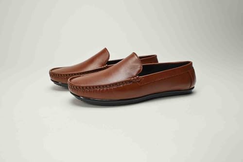 Image of Classic Driving Loafer, Full-Grain Leather, Slip-On, Perforated, Non-Slip Sole, Men's