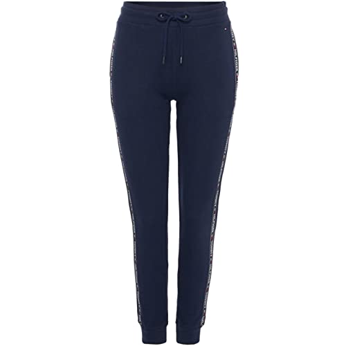 Tommy Hilfiger Damen Jogginghose Sweatpants Lang, Blau (Navy Blazer), M