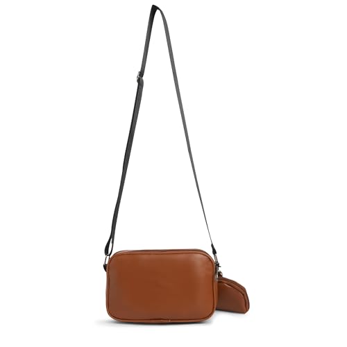 Image of Caprese Jena Medium Sling Bag for Women with Adjustable Strap & Detachable Pouch for Comfortable Wear | Zipper Closure | Versatile Handbag for Everyday Use, Travel, and Special Occasions