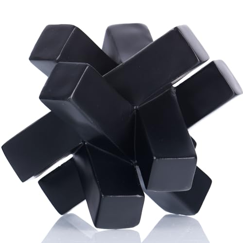 Estatua nudo geométrica negra para decoración de mesa
