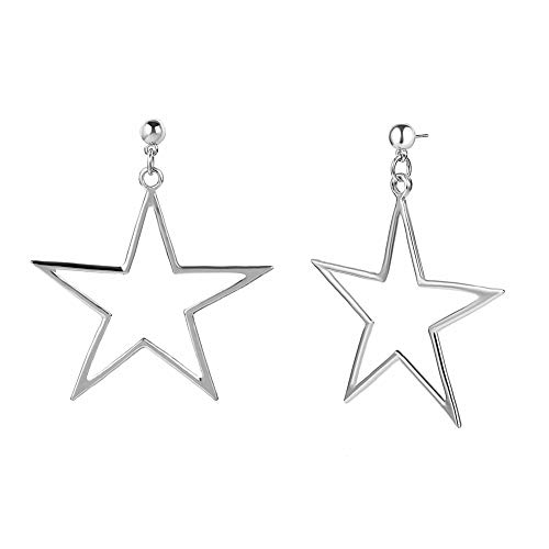 ZUOLUO Femmes Boucles d'oreilles Fille Boucles d'oreilles Chic Boucles d'oreilles Hypoallergénique Boucles d'oreilles Boucles d'oreilles pour Les Vacances Silver Cover