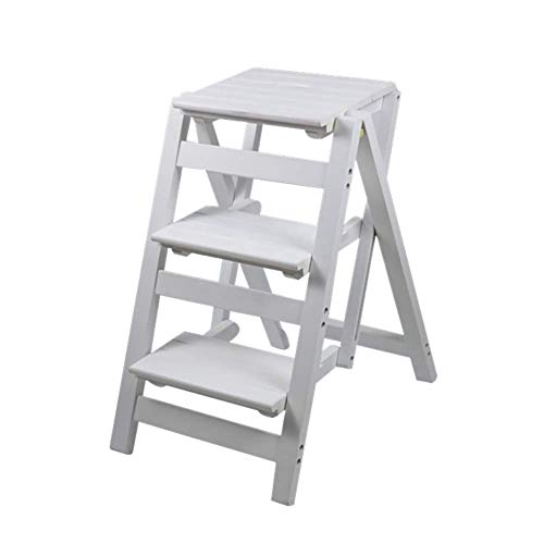 Taburete de 3 escalones plegable y silla convertible multifuncion 2