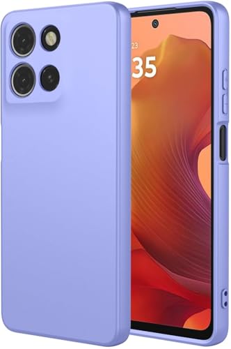 Coque Motorola Moto G15 silicone TPU souple antichoc doublure violet