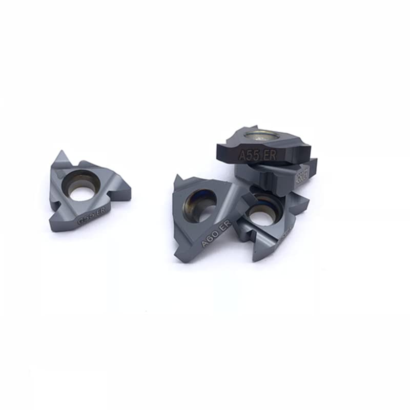 Tool Part for 16IR AG60 A60 G60 AG55 A55 G55 BMA Thread Turning Tool Insert Threading CNC Lathe Cutter Tool - (Angle: 16IR G 55 BMA/Shank Diameter: 100PCS)