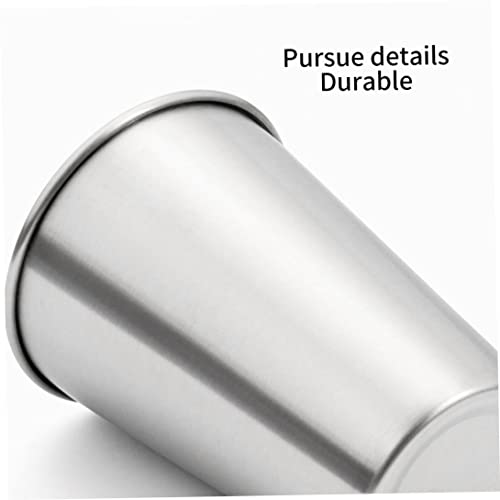 Vasos de acero inoxidable reutilizables de 500 ml pack de 4 6