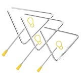 TOYANDONA 3セット 三角形楽器 打楽器 教育用トライアングル パーカッション クリアな音色 楽器練習向け 音楽認識と創造力開発 から大人まで使